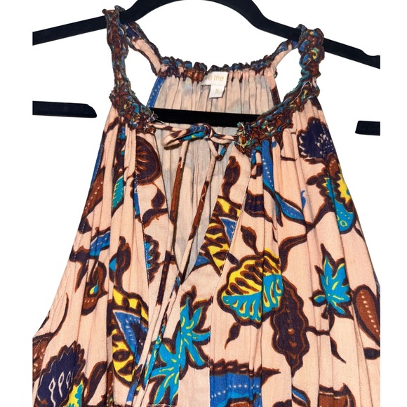 Love The Label Floral Print Maxi‎ Dress Sleeveless Halter Neck Boho Summer Dress - Picture 3 of 6